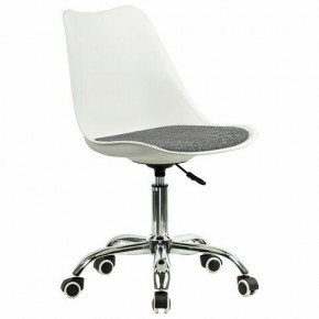 Кресло стул BRABIX "Eames MG-310 CH", хром, пластик белый, ткань серая, 532924 в Еманжелинске - emanzhelinsk.mebel24.online | фото 2