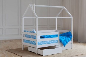Кровать-домик 80*160 Белый в Еманжелинске - emanzhelinsk.mebel24.online | фото 3
