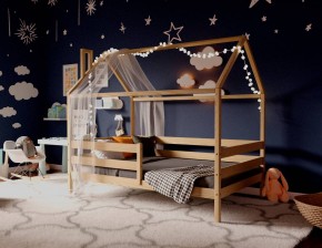 Кровать-домик 80*160 без покраски в Еманжелинске - emanzhelinsk.mebel24.online | фото 2