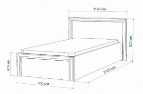 Кровать односпальная Нобиле Кр-90 в Еманжелинске - emanzhelinsk.mebel24.online | фото 2