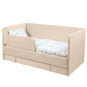 Кровать Юна (бежевый) в Еманжелинске - emanzhelinsk.mebel24.online | фото 1