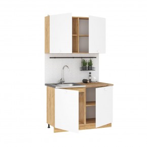 Кухонный гарнитур Дана 1.2 м (дуб крафт золотой/белый) в Еманжелинске - emanzhelinsk.mebel24.online | фото 2