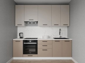 Кухонный гарнитур Каппучино 2400 h950 (Стол. 26мм) в Еманжелинске - emanzhelinsk.mebel24.online | фото