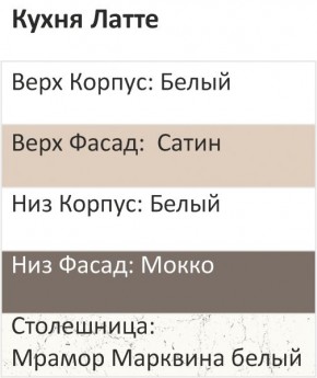 Кухонный гарнитур Латте 2000 (Стол. 26мм) в Еманжелинске - emanzhelinsk.mebel24.online | фото 3