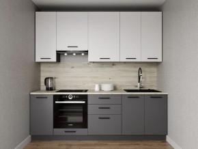 Кухонный гарнитур Меренга 2400 h950 (Стол. 26мм) в Еманжелинске - emanzhelinsk.mebel24.online | фото 1