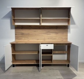 Кухонный гарнитур «Монако» 2.0 м Серия 2 МДФ с фрезеровкой (Дуб Золотой/Графит) в Еманжелинске - emanzhelinsk.mebel24.online | фото 7