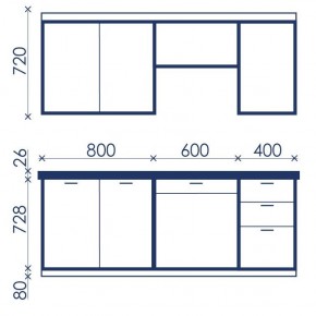 Кухонный гарнитур Ольвия-6 (1.8м) в Еманжелинске - emanzhelinsk.mebel24.online | фото 4