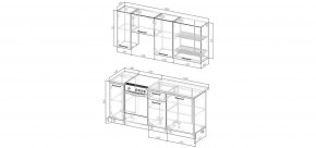 Кухонный гарнитур Старое Дерево 1800 (Стол. 26мм) в Еманжелинске - emanzhelinsk.mebel24.online | фото 2