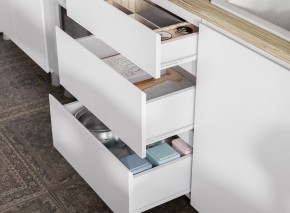 Кухонный гарнитур ТОКИО 1,2м (Серия 3) Белый текстурный/Дуб Сонома в Еманжелинске - emanzhelinsk.mebel24.online | фото 5