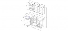 Кухонный гарнитур угловой Вегас 1000*1800 (Стол. 38мм) в Еманжелинске - emanzhelinsk.mebel24.online | фото 2