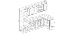 Кухонный гарнитур Умбра 3200*1400 (Стол. 26мм) в Еманжелинске - emanzhelinsk.mebel24.online | фото 2