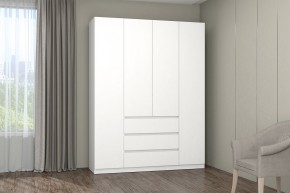 МС "Хилтон" Шкаф №1 1600 (Белый текстурный) в Еманжелинске - emanzhelinsk.mebel24.online | фото