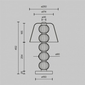 Настольная лампа декоративная Maytoni Amulet MOD555TL-L8G3K в Еманжелинске - emanzhelinsk.mebel24.online | фото 4