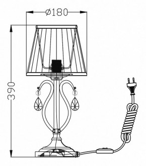 Настольная лампа декоративная Maytoni Brionia ARM172-01-G в Еманжелинске - emanzhelinsk.mebel24.online | фото 2