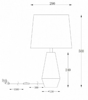 Настольная лампа декоративная Maytoni Calvin Table Z181-TL-01-B в Еманжелинске - emanzhelinsk.mebel24.online | фото 2
