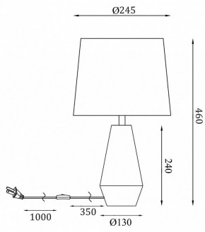 Настольная лампа декоративная Maytoni Calvin Table Z181-TL-01-W в Еманжелинске - emanzhelinsk.mebel24.online | фото 2