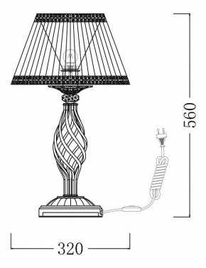 Настольная лампа декоративная Maytoni Grace ARM247-00-G в Еманжелинске - emanzhelinsk.mebel24.online | фото 7