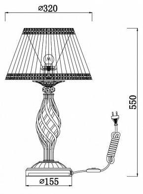 Настольная лампа декоративная Maytoni Grace RC247-TL-01-R в Еманжелинске - emanzhelinsk.mebel24.online | фото 3