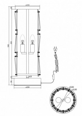 Настольная лампа декоративная Maytoni Puntes MOD043TL-02G в Еманжелинске - emanzhelinsk.mebel24.online | фото 3