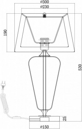 Настольная лампа декоративная Maytoni Verre Z005TL-01CH в Еманжелинске - emanzhelinsk.mebel24.online | фото 4