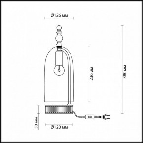 Настольная лампа декоративная Odeon Light Bell 4892/1T в Еманжелинске - emanzhelinsk.mebel24.online | фото 6