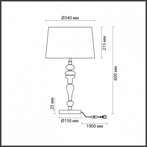 Настольная лампа декоративная Odeon Light Homi 5040/1T в Еманжелинске - emanzhelinsk.mebel24.online | фото 4