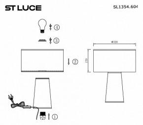 Настольная лампа декоративная ST-Luce Jackie SL1354.604.01 в Еманжелинске - emanzhelinsk.mebel24.online | фото 5