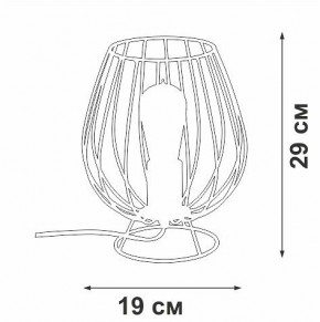 Настольная лампа декоративная Vitaluce V4296 V4296-0/1L в Еманжелинске - emanzhelinsk.mebel24.online | фото 3