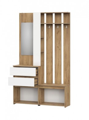 НЕКСТ 1 Вешалка с зеркалом + Шкаф 2-х ств. с ящиками в Еманжелинске - emanzhelinsk.mebel24.online | фото 5