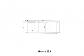 НИКОЛЬ 23.1 Антресоль в Еманжелинске - emanzhelinsk.mebel24.online | фото 2