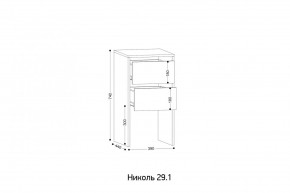 НИКОЛЬ 25 Шкаф 5-ти створчатый в Еманжелинске - emanzhelinsk.mebel24.online | фото 7