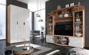 Пенал Виста (Белый глянец/Дуб крафт) в Еманжелинске - emanzhelinsk.mebel24.online | фото 3
