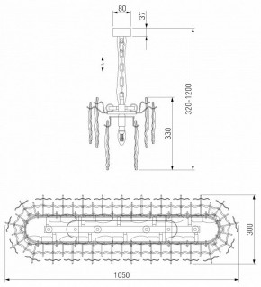 Подвесная люстра Bogate-s Leaf 370 в Еманжелинске - emanzhelinsk.mebel24.online | фото 4