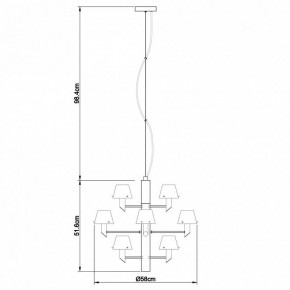 Подвесная люстра Divinare Albero 1680/02 LM-12 в Еманжелинске - emanzhelinsk.mebel24.online | фото 4