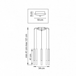 Подвесная люстра Lightstar Tubo L5T747147 в Еманжелинске - emanzhelinsk.mebel24.online | фото 3