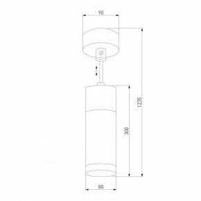 Подвесной светильник Eurosvet Double Topper 50135/1 LED хром/черный в Еманжелинске - emanzhelinsk.mebel24.online | фото 4