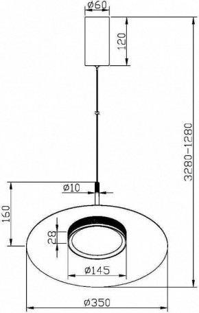 Подвесной светильник Maytoni Halo MOD041PL-L15B3K1 в Еманжелинске - emanzhelinsk.mebel24.online | фото 5