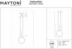 Подвесной светильник Maytoni Node MOD165PL-L18G3K в Еманжелинске - emanzhelinsk.mebel24.online | фото 3