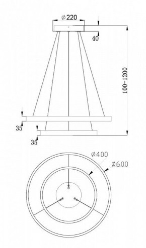 Подвесной светильник Maytoni Rim MOD058PL-L55BS4K в Еманжелинске - emanzhelinsk.mebel24.online | фото 7