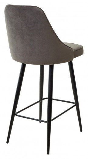 Полубарный стул NEPAL-PB ГРАФИТ #14, велюр/ черный каркас (H=68cm) М-City в Еманжелинске - emanzhelinsk.mebel24.online | фото 4