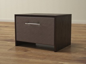 PROxSON Тумба Varna (ЛДСП Венге+экокожа Дуб венге с коричневым) 51x40 в Еманжелинске - emanzhelinsk.mebel24.online | фото