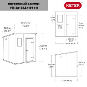 Сарай Манор Пентхаус 6x6 (MANOR PENT 6x6) в Еманжелинске - emanzhelinsk.mebel24.online | фото 3