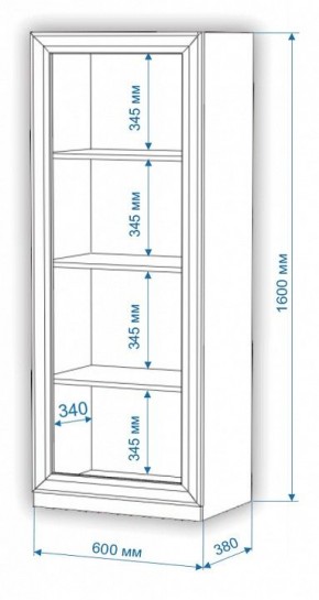Шкаф для белья Нобиле ВтН-ФГД в Еманжелинске - emanzhelinsk.mebel24.online | фото 2