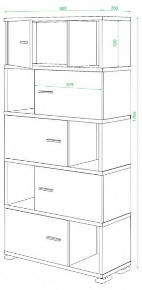 Шкаф комбинированный Домино СБ-30/5 в Еманжелинске - emanzhelinsk.mebel24.online | фото 2