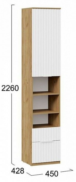 Шкаф комбинированный Хилтон Исп. 2 в Еманжелинске - emanzhelinsk.mebel24.online | фото 8