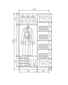 Шкаф-купе ХИТ 22-4-12-11 (420) в Еманжелинске - emanzhelinsk.mebel24.online | фото 5