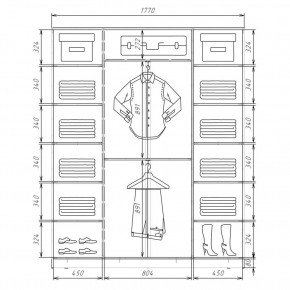 Шкаф-купе ХИТ 22-4-20/2-151 (420) в Еманжелинске - emanzhelinsk.mebel24.online | фото 2