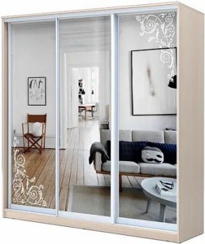 Шкаф-купе ХИТ 22-4-20-656 ОРНАМЕНТ в Еманжелинске - emanzhelinsk.mebel24.online | фото