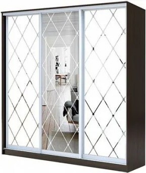 Шкаф-купе ХИТ 23-4-18/2-666 РОМБ БОЛЬШОЙ МАТОВЫЙ в Еманжелинске - emanzhelinsk.mebel24.online | фото