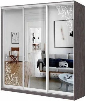Шкаф-купе ХИТ 24-4-18-656 ОРНАМЕНТ в Еманжелинске - emanzhelinsk.mebel24.online | фото